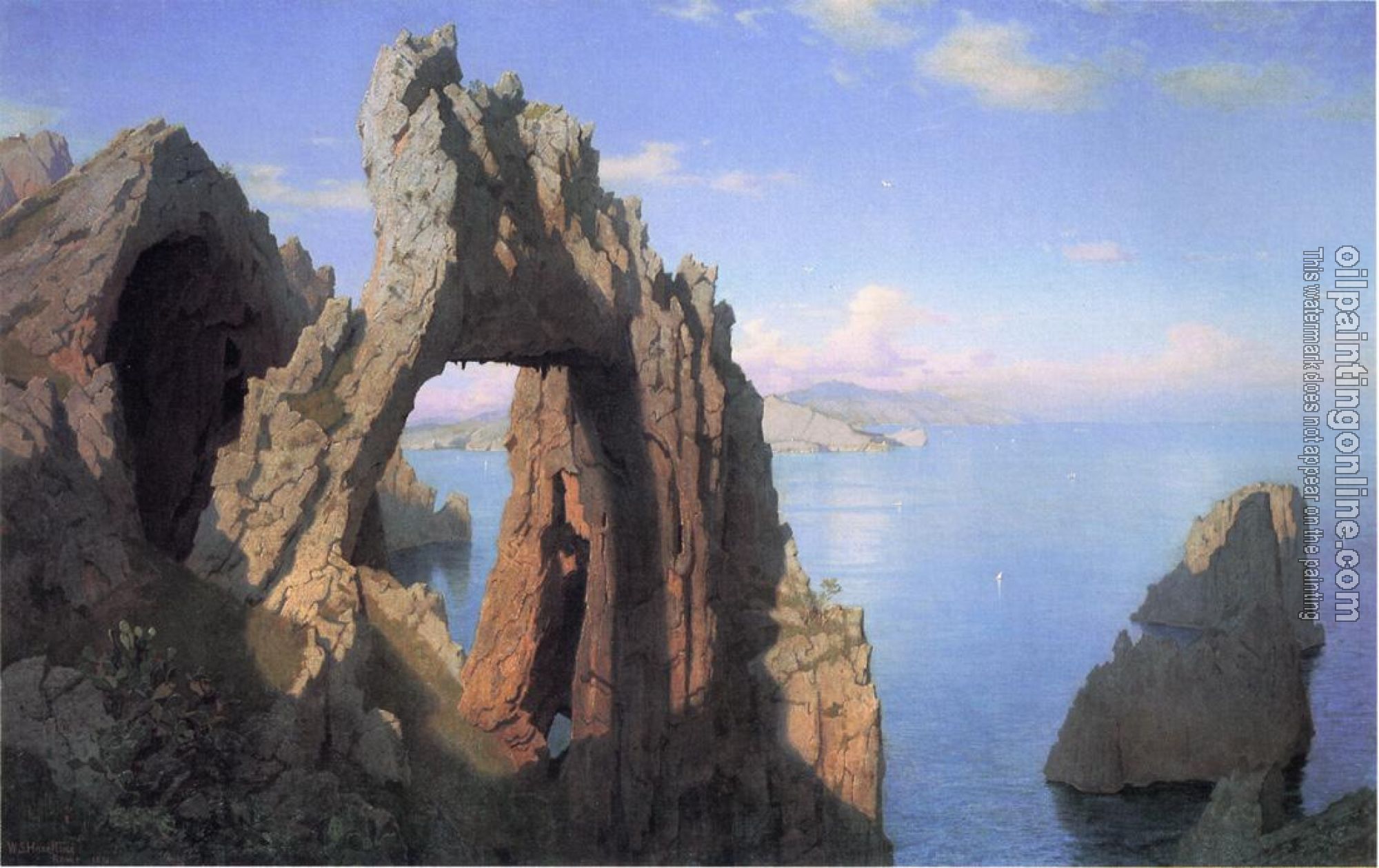 William Stanley Haseltine - Natural Arch at Capri